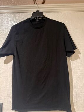 Men's Black Short Sleeve Crewneck Tee